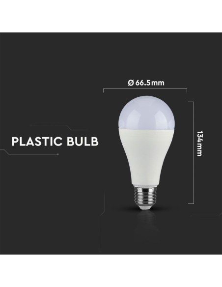 V-TAC VT-2217 LED-lamp E27 17W A65 CRI 95