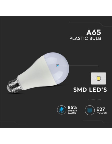 V-TAC VT-2217 LED bulb E27 17W A65 CRI 95
