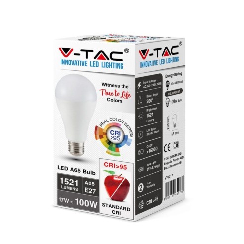 V-TAC VT-2217 Bombilla LED E27 17W...