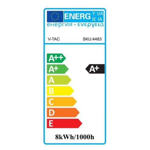 V-TAC VT-1938 LED-lamp E27 8W A67...