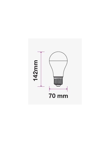 V-TAC PRO VT-2309 Lampadina LED con Chip Samsung E27 9W A70 con Batteria di Emergenza con 3 ore di autonomia