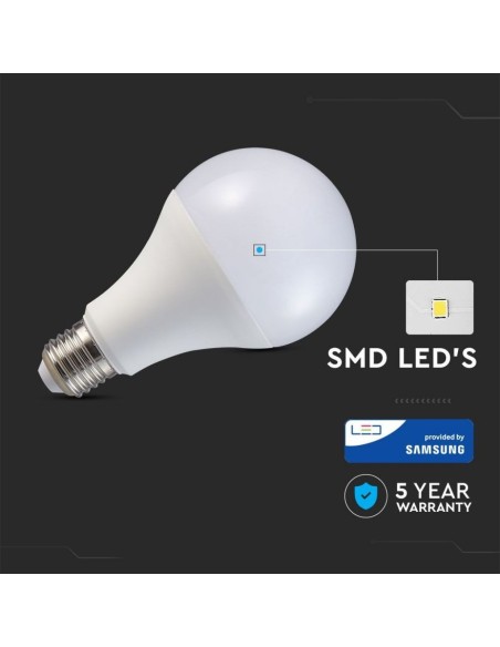 V-TAC PRO VT-233 Ampoule à puce LED Samsung E27 20W A+ A80