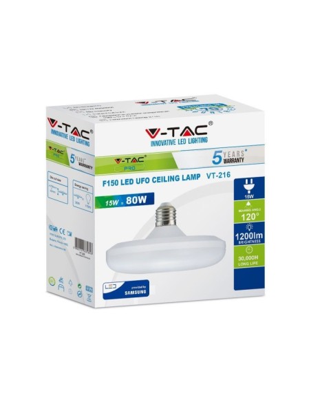 V-TAC PRO VT-235 LED Chip Bulb Samsung E27 36W UFO F250