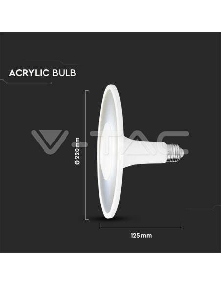 V-TAC PRO VT-2318 LED Lamp met Samsung Chip E27 18W UFO F220