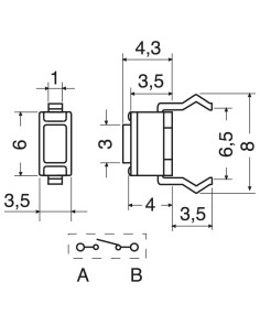 Micro Botón 6 x 3,5 x 4,3... 2