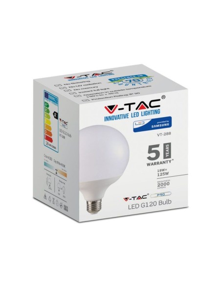 V-TAC PRO VT-288 LED Bulb with Samsung Chip E27 18W A+ G120