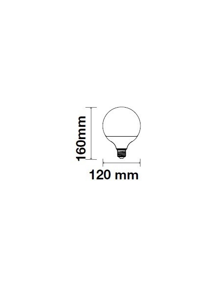 V-TAC PRO VT-242 Ampoule LED avec puce Samsung E27 22W 120LM/W A+ G120