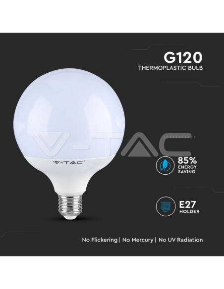 V-TAC PRO VT-242 LED-Lampe mit Samsung Chip E27 22W 120LM/W A+ G120