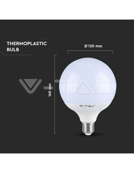 V-TAC PRO VT-242 Ampoule LED avec puce Samsung E27 22W 120LM/W A+ G120