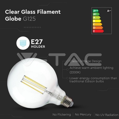 V-TAC VT-2143 LED Gloeilamp E27 12.5W...
