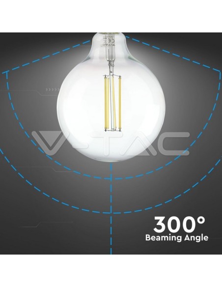V-TAC VT-2143 LED Bulb E27 12.5W G125 Filament