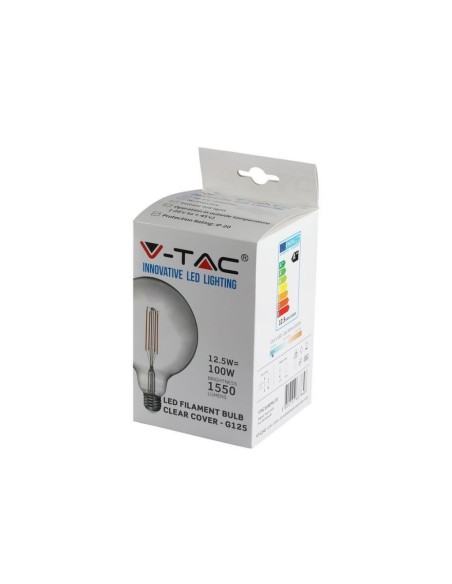 V-TAC VT-2143 Ampoule LED E27 12.5W G125 Filament