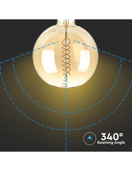 V-TAC VT-2158D 7462 LED-lamp E27 8W G200 Filament 2000K Dimbaar