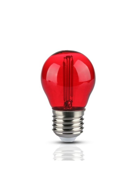 V-TAC VT-2132 7413 LED Bulb E27 2W G45 Filament, Red Colour