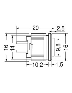 Single-pole red pushbutton... 2