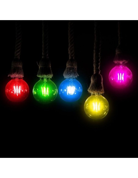 V-TAC VT-2132 7410 LED Bulb E27 2W G45 Filament, Colour Pink
