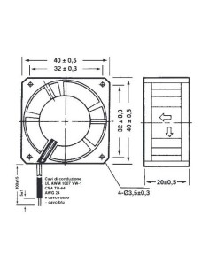 Axial fan 40x40x20mm... 2