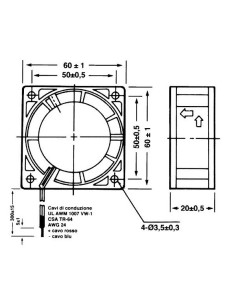 Axiallüfter 60x60x25.4mm... 2