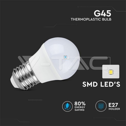 V-TAC VT-1830 LED-Glühbirne E27 4W G45
