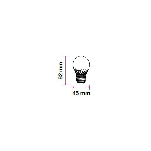 V-TAC VT-2216 LED-Lampe E27 5,5W G45...