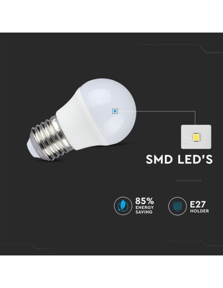 V-TAC VT-2216 LED-lamp E27 5.5W G45 CRI 95