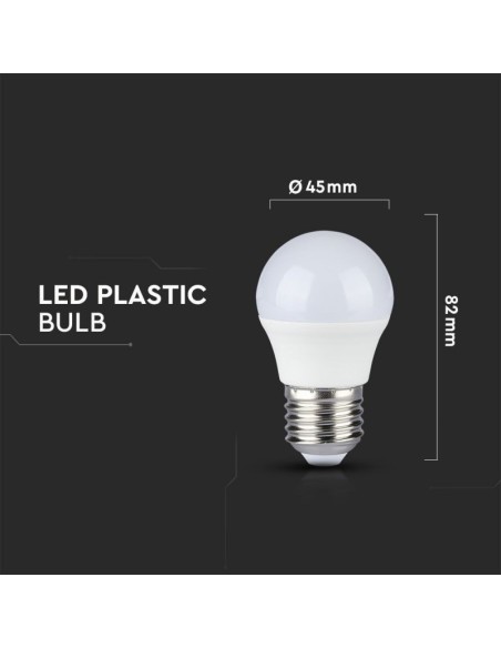 V-TAC VT-2216 Lampadina LED E27 5,5W G45 CRI 95