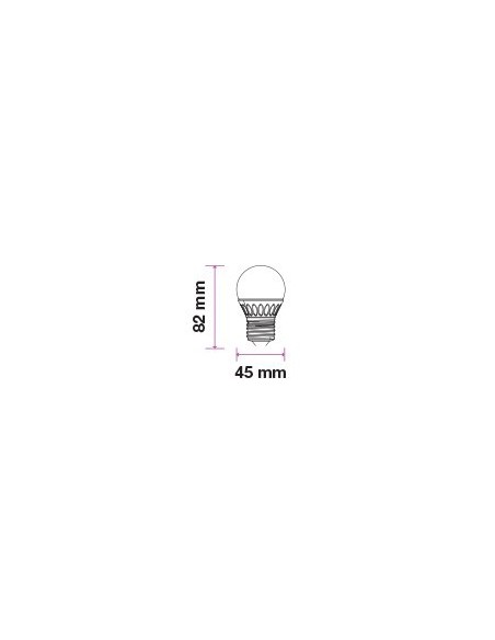 V-TAC VT-2166 Blister of 2 LED bulbs E27 5.5W G45