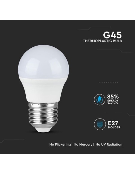 Bombilla LED V-TAC PRO VT-246 con chip Samsung E27 5,5W G45