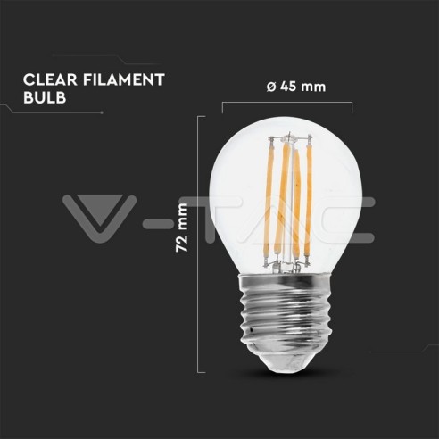 V-TAC VT-2366 LED-lamp E27 6W G45...