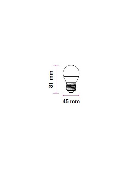 Bombilla LED V-TAC PRO VT-290 con chip Samsung E27 7W G45