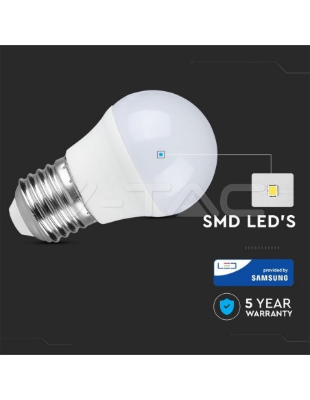 V-TAC PRO VT-290 LED-Lampe mit Samsung Chip E27 7W G45