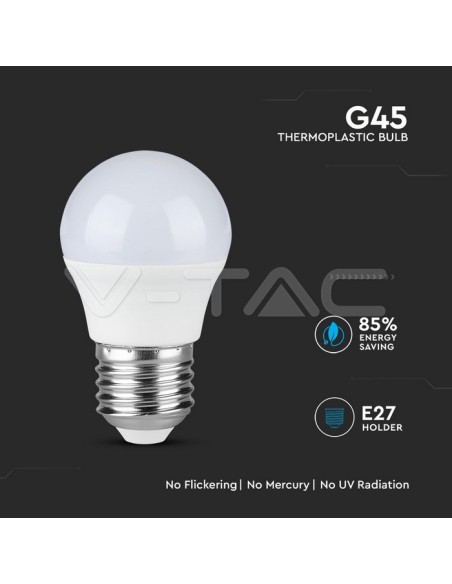 Bombilla LED V-TAC PRO VT-290 con chip Samsung E27 7W G45