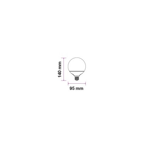 V-TAC VT-1893 Lampadina LED E27 10W G95