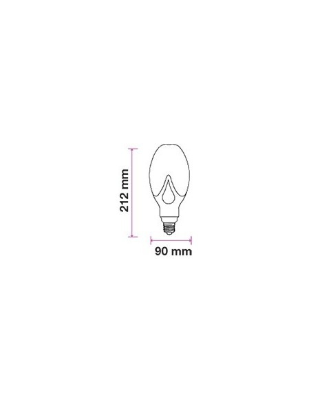 V-TAC PRO VT-240 LED Lamp met Samsung Chip E27 36W 110LM/W A++ Olijf