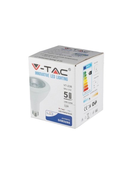 V-TAC PRO VT-238 LED Bulb with Samsung Chip E27 14W PAR38