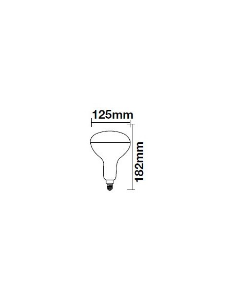 V-TAC VT-2198D LED Dimmable Bulb E27 8W R125 Filament