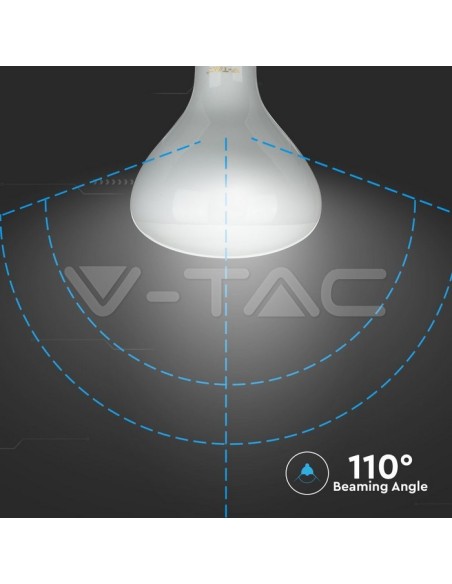 V-TAC VT-2198D LED Dimbare Gloeilamp E27 8W R125 Filament