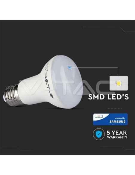V-TAC PRO VT-263 LED Lamp met Samsung Chip E27 8W R63