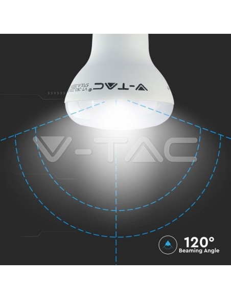 V-TAC PRO VT-263 LED Lamp met Samsung Chip E27 8W R63