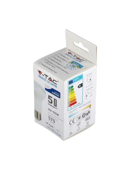 V-TAC PRO VT-263 LED Lamp met Samsung Chip E27 8W R63