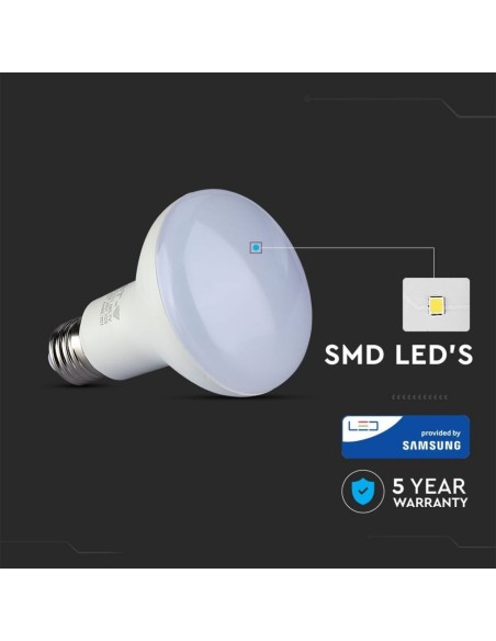 V-TAC PRO VT-280 LED-Lampe mit Samsung Chip E27 10W R80