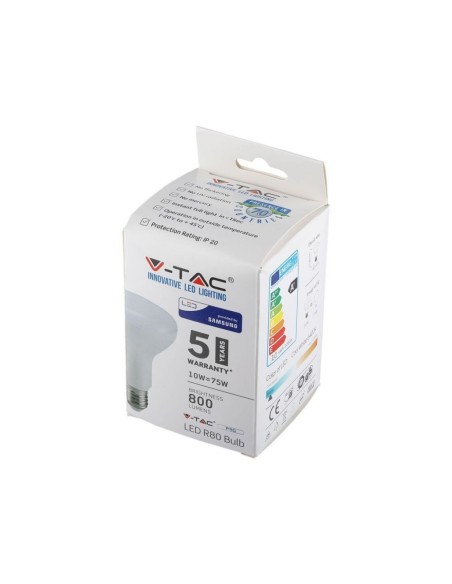 V-TAC PRO VT-280 LED Bulb with Samsung Chip E27 10W R80