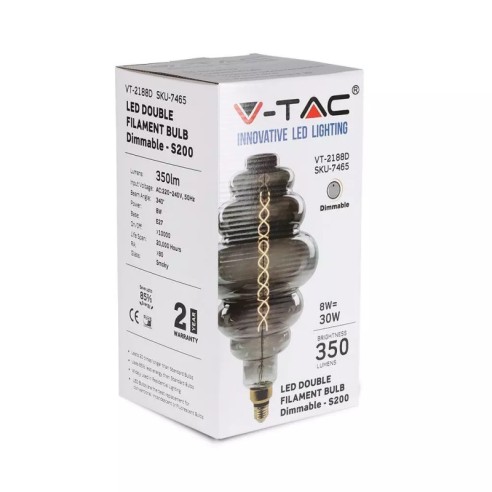 V-TAC VT-2188D 7465 LED Bulb E27 8W...