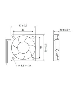 Axial fan 50x50x10mm... 2
