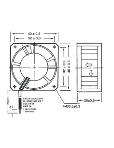 Ventola assiale 40x40x20mm... 2