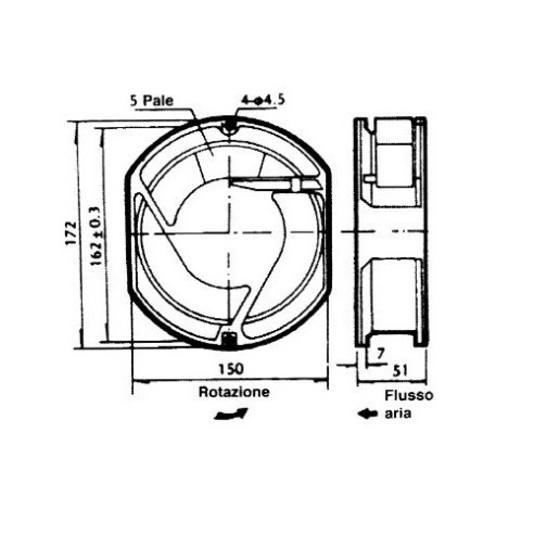 Ventilador axial metálico...