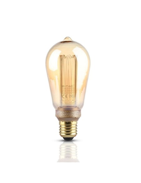 V-TAC VT-2185 7474 LED Bulb E27 4W ST64 Filament Amber 1800K