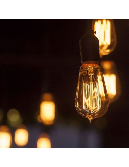 V-TAC VT-2185 7474 LED Bulb E27 4W ST64 Filament Amber 1800K