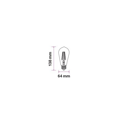 V-TAC VT-1964 4361 LED Bulb E27 4W...
