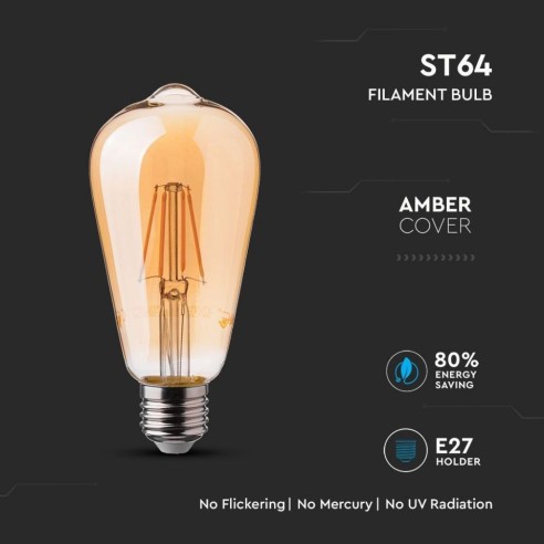 V-TAC VT-1966 4362 LED Bulb E27 6W...